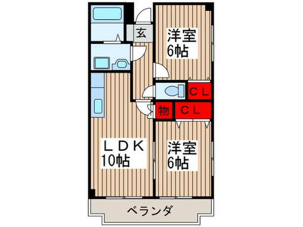 プランドール藤華の物件間取画像